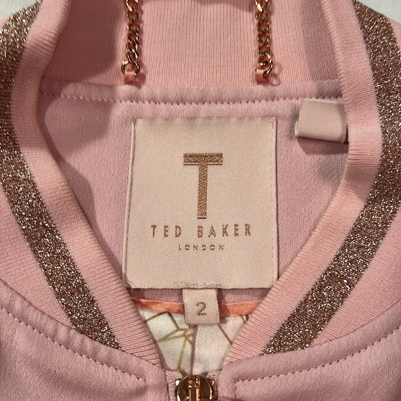 Ted Baker Women embroidered light weight jacket size 2 (US 4-6) pink - Picture 8 of 13